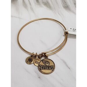 NEW Alex And Ani TENNESEE TITANS MLB ‎ Charm Bangle Bracelet rose gold